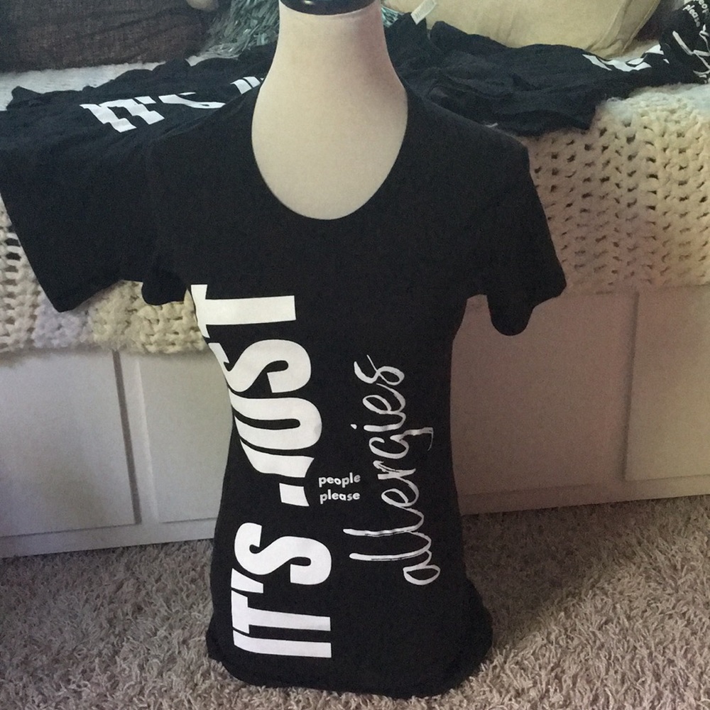 Black Short Sleeve T-Shirt 🤧-It’s JUST ALLERGIES